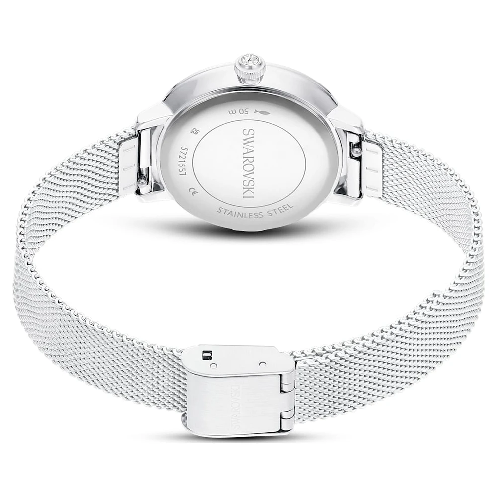 Certa watch, Metal bracelet, Silver Tone, Stainless steel by SWAROVSKI