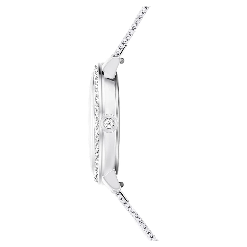 Certa watch, Metal bracelet, Silver Tone, Stainless steel by SWAROVSKI