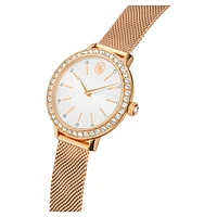 Certa watch, Metal bracelet, Rose gold tone, Rose gold-tone finish by SWAROVSKI