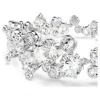 Constella bracelet, Mixed cuts, White, Rhodium plated by SWAROVSKI