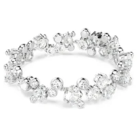 Constella bracelet, Mixed cuts, White, Rhodium plated by SWAROVSKI