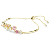 Constella bracelet, Mixed cuts, Multicoloured, Gold-tone plated by SWAROVSKI