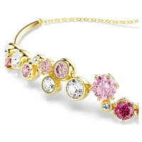 Constella bracelet, Mixed cuts, Multicoloured, Gold-tone plated by SWAROVSKI