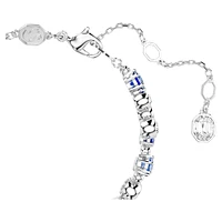 Constella bracelet, Mixed cuts, Blue, Rhodium plated by SWAROVSKI