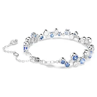Constella bracelet, Mixed cuts, Blue, Rhodium plated by SWAROVSKI