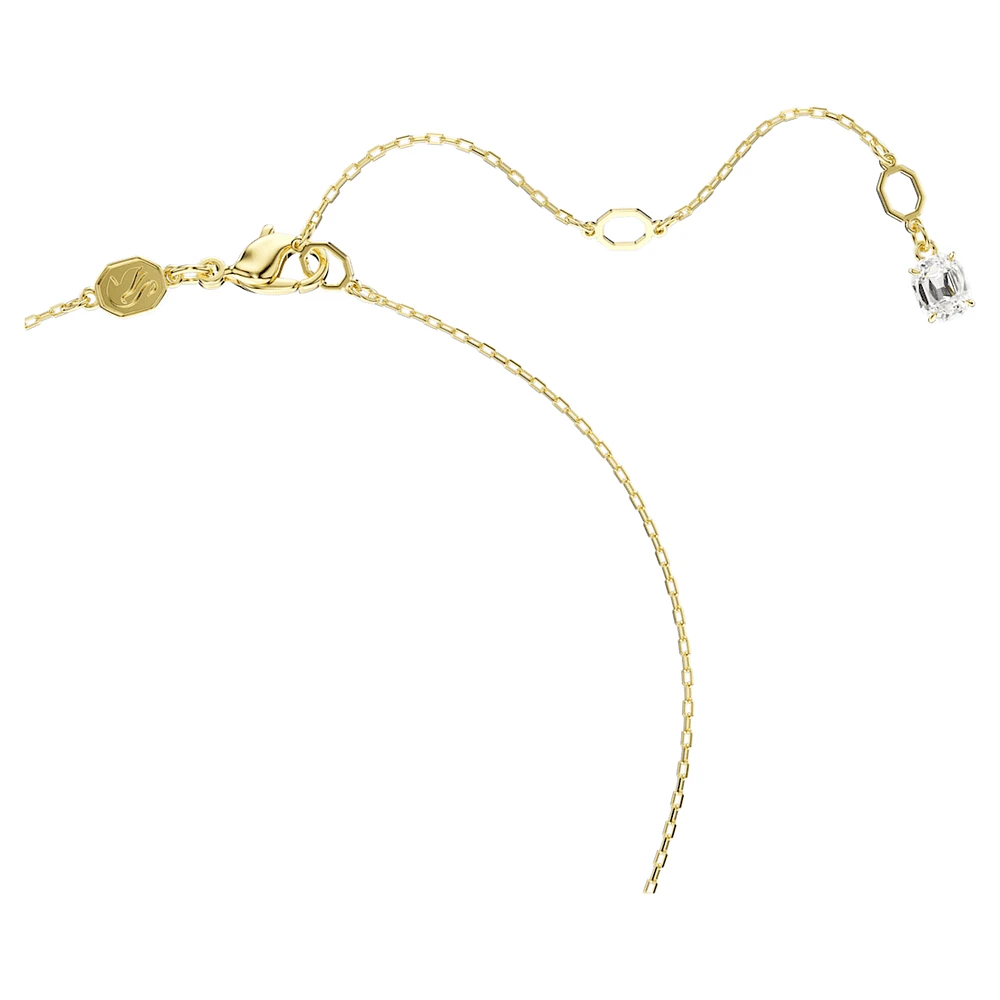Stilla Attract pendant, Round cut, White, Gold-tone plated by SWAROVSKI