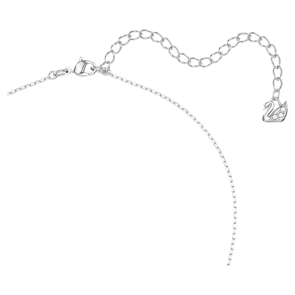 Lifelong Bow pendant, Bow, Pink, Rhodium plated by SWAROVSKI