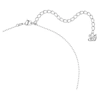 Lifelong Bow pendant, Bow, Pink, Rhodium plated by SWAROVSKI