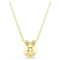 Bella V pendant, Round cut, Red, Gold-tone plated by SWAROVSKI
