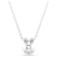 Bella V pendant, Round cut, Pink