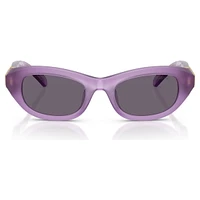 Sunglasses, Pillow shape, Purple by SWAROVSKI
