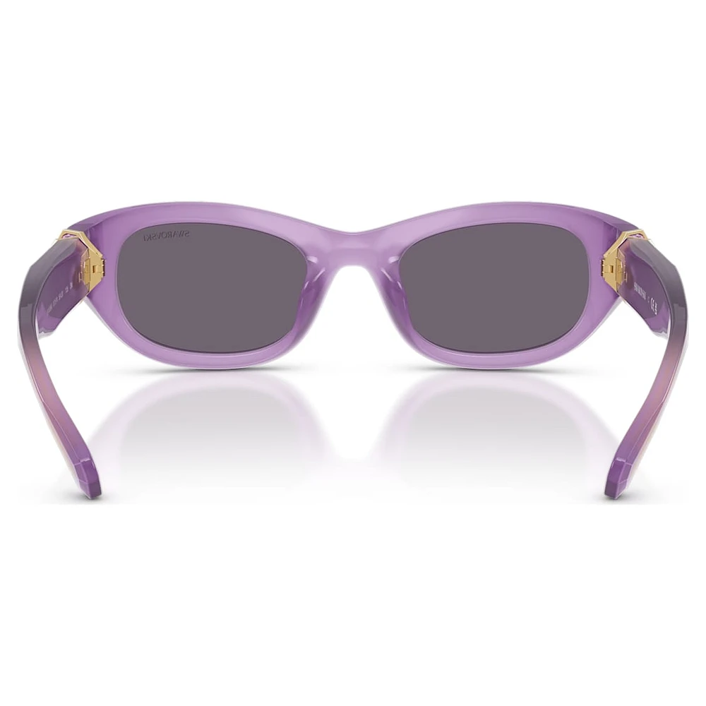 Sunglasses, Pillow shape, Purple by SWAROVSKI