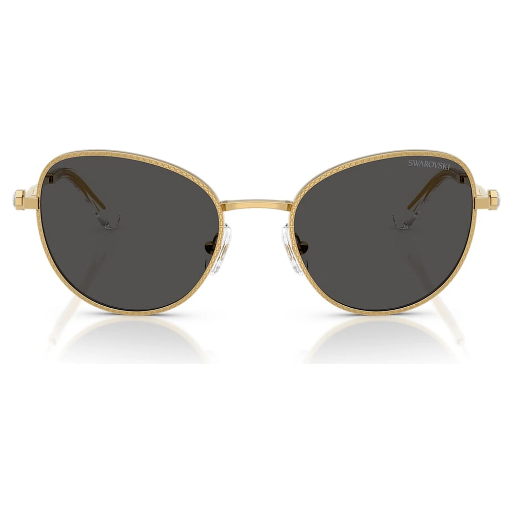 Sunglasses, Cat-Eye shape, Grey by SWAROVSKI