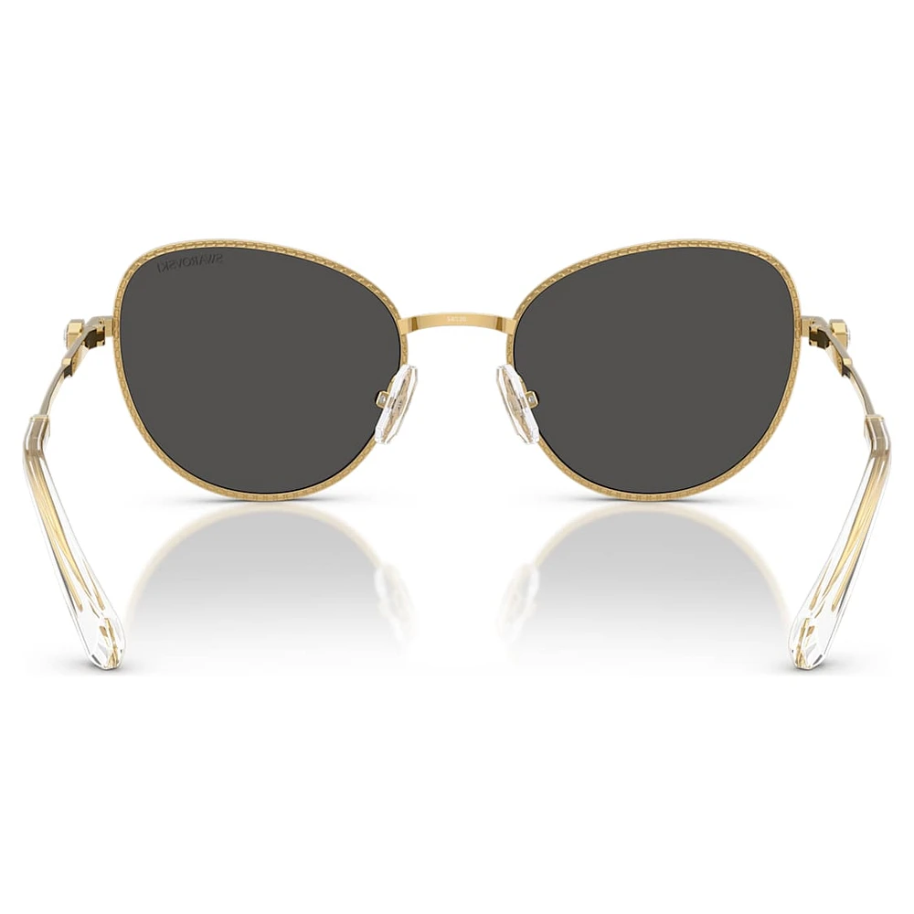 Sunglasses, Cat-Eye shape, Grey by SWAROVSKI
