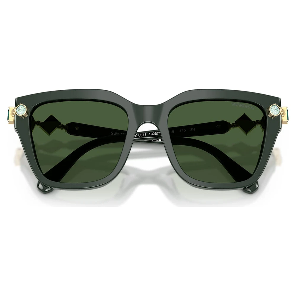 Sunglasses, Square shape, Green by SWAROVSKI