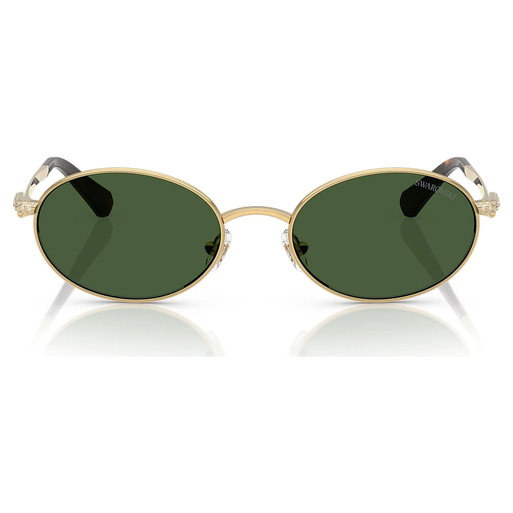 Sunglasses, Oval shape, Green by SWAROVSKI