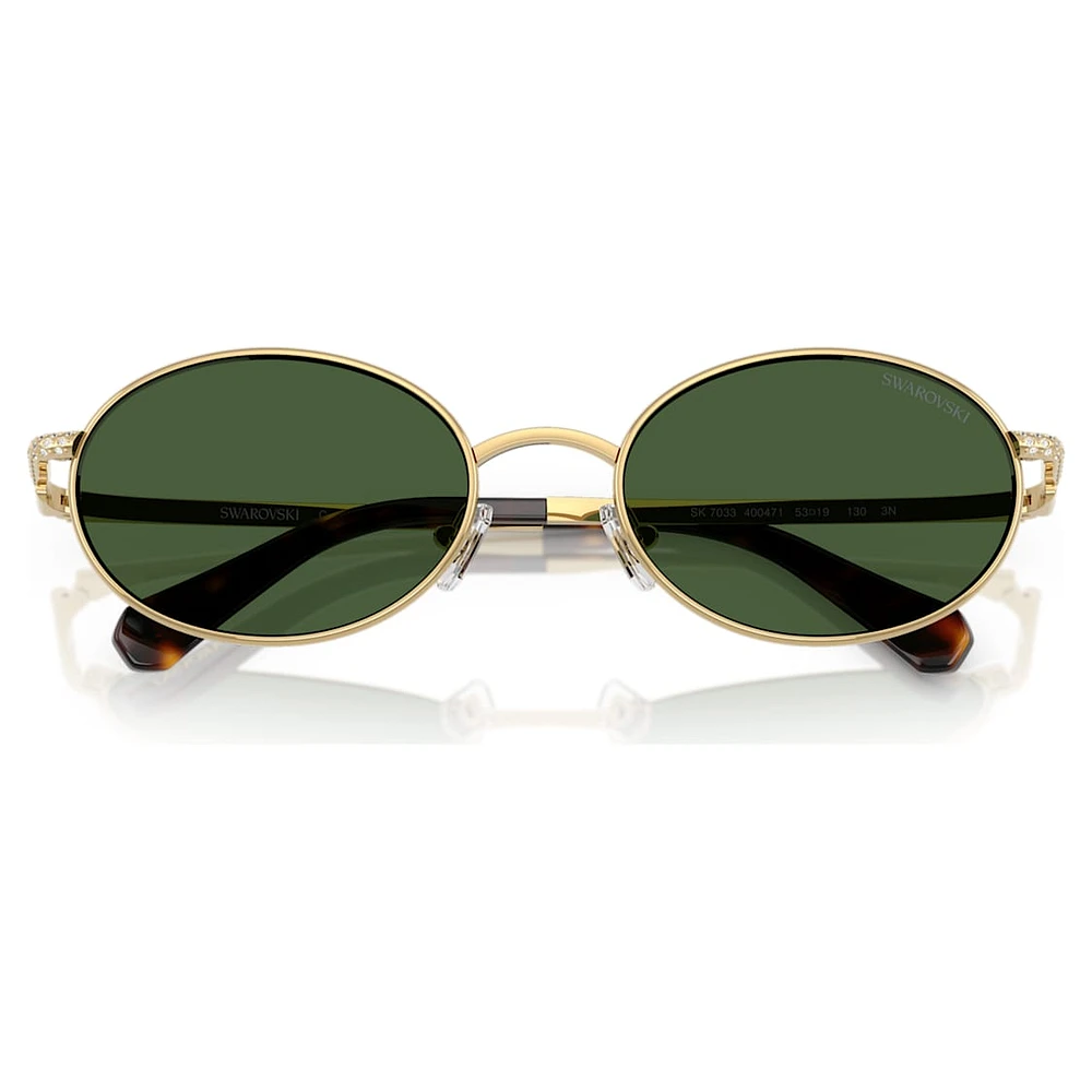Sunglasses, Oval shape, Green by SWAROVSKI