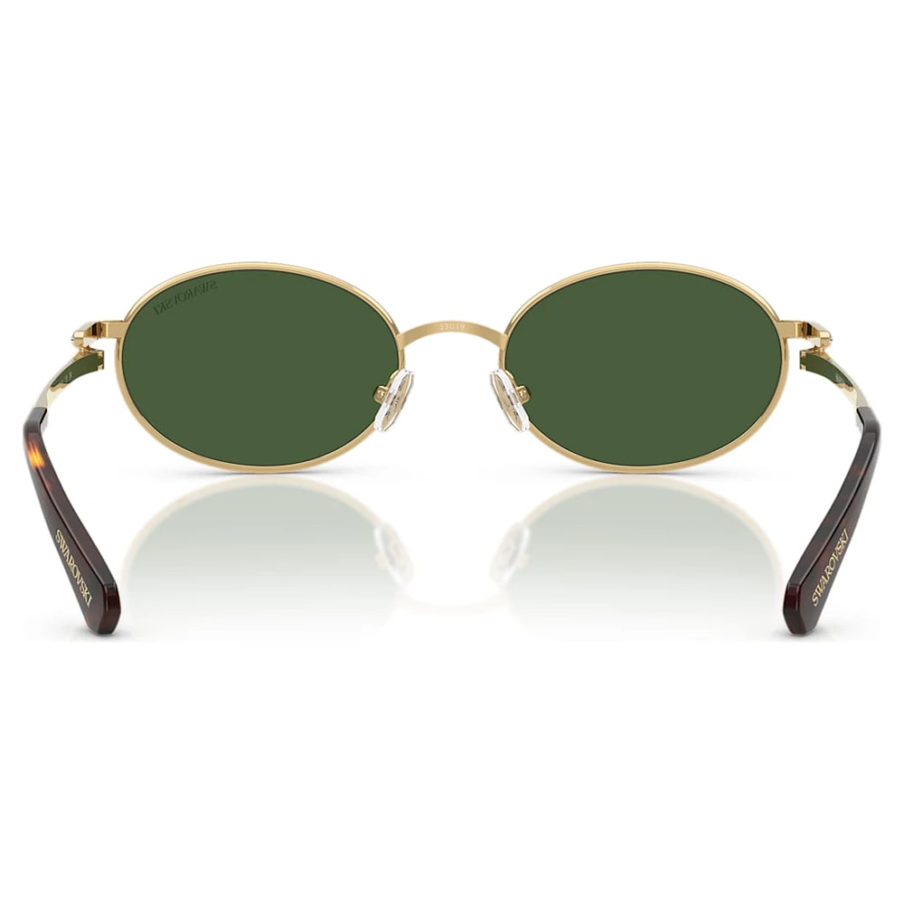 Sunglasses, Oval shape, Green by SWAROVSKI