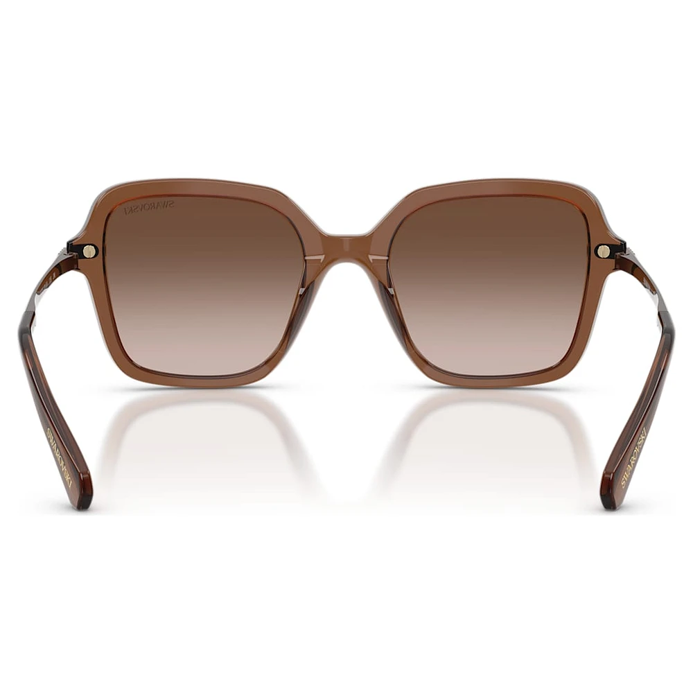 Sunglasses, Square shape, Brown by SWAROVSKI