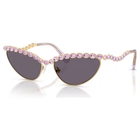 Sunglasses, Cat-Eye shape, Purple by SWAROVSKI