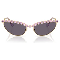 Sunglasses, Cat-Eye shape, Purple by SWAROVSKI
