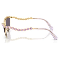 Sunglasses, Cat-Eye shape, Purple by SWAROVSKI