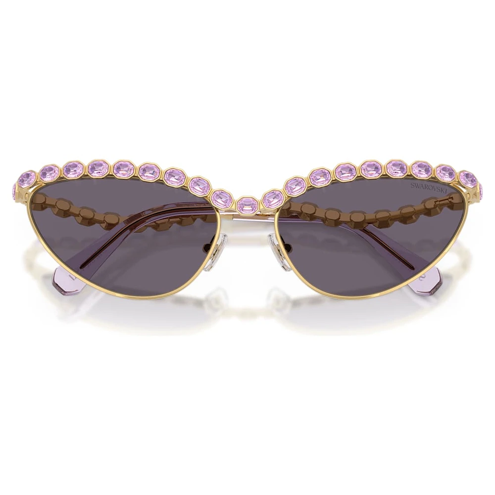 Sunglasses, Cat-Eye shape, Purple by SWAROVSKI