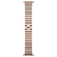Sparkling princess strap, For Apple Watch® 40 mm & 41mm, Rose gold tone, Rose gold-tone finish by SWAROVSKI