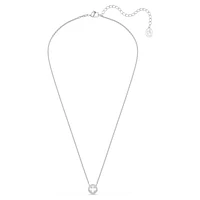 Una Angelic pendant, Mixed cuts, White, Rhodium plated by SWAROVSKI