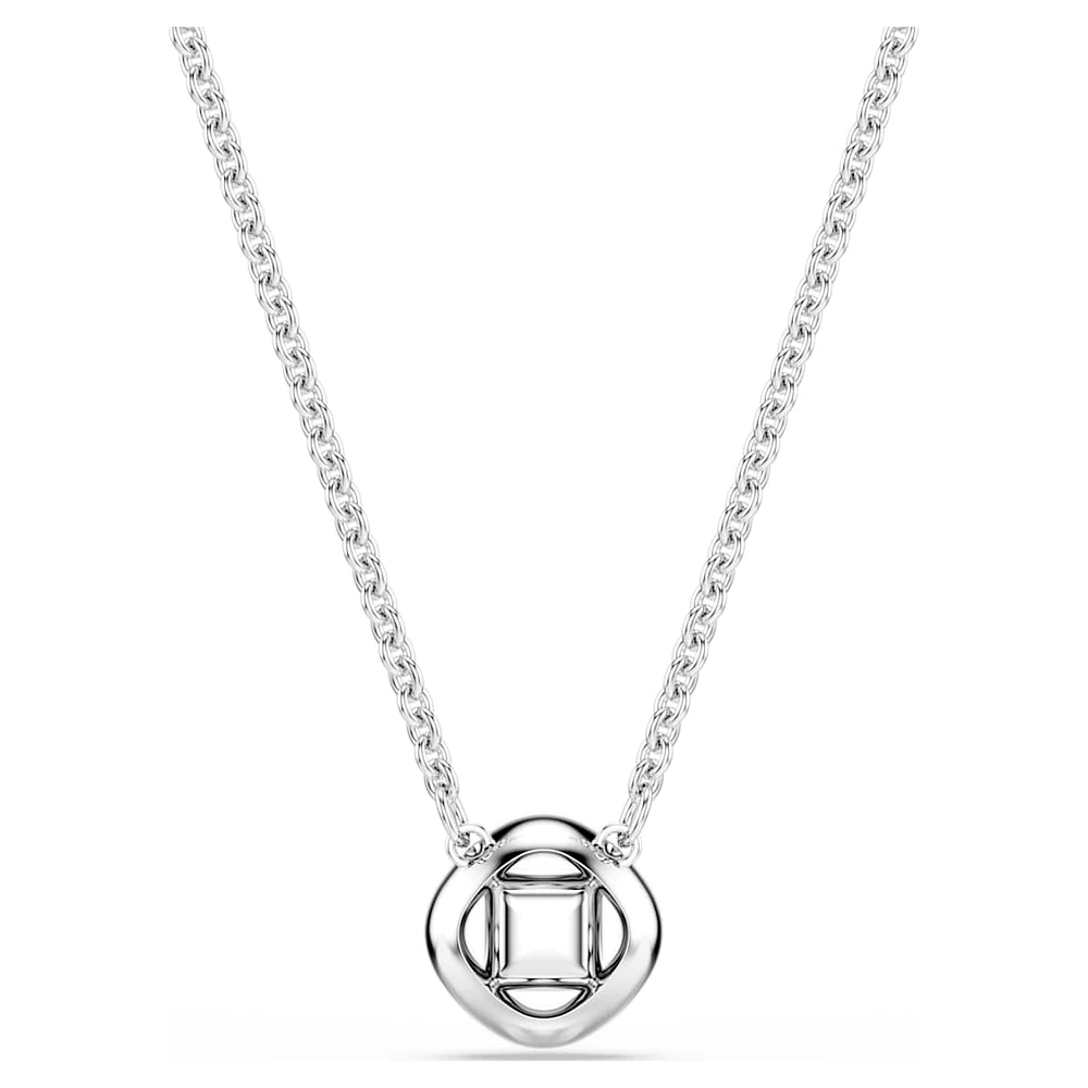 Una Angelic pendant, Mixed cuts, White, Rhodium plated by SWAROVSKI