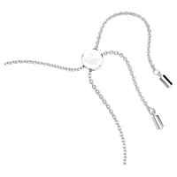 Una Angelic bracelet, Mixed cuts, White, Rhodium plated by SWAROVSKI