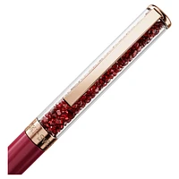 Crystalline ballpoint pen, Red, Pink lacquered, rose gold-tone plated by SWAROVSKI