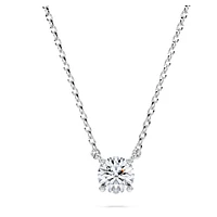 Eternity pendant, Lab-grown diamonds 0.5 ct tw, Round shape, Sterling silver by SWAROVSKI