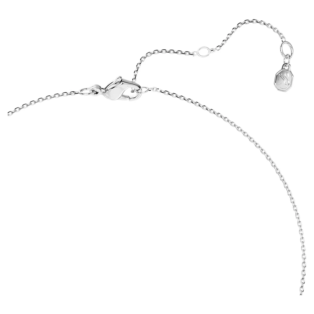 Eternity pendant, Lab-grown diamonds 0.5 ct tw, Round shape, Sterling silver by SWAROVSKI