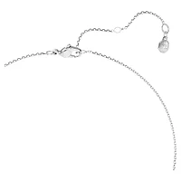 Eternity pendant, Lab-grown diamonds 0.5 ct tw, Round shape, Sterling silver by SWAROVSKI
