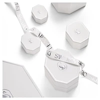 Eternity hoop earrings, Lab-grown diamonds 0.5 ct tw, Round shape, Sterling silver by SWAROVSKI