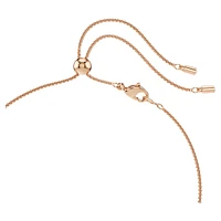 Constella pendant, Crystal pearl, Round cut, White, Rose gold-tone plated by SWAROVSKI