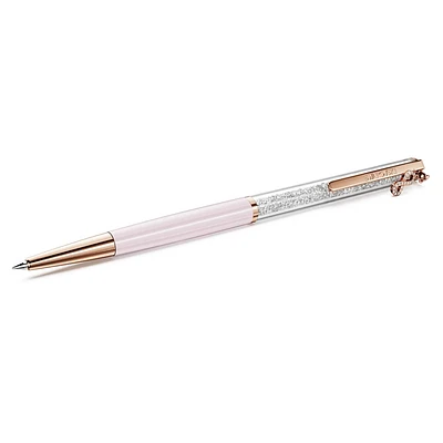 Crystalline Silk ballpoint pen, Infinity, Pink lacquered, rose gold-tone plated by SWAROVSKI