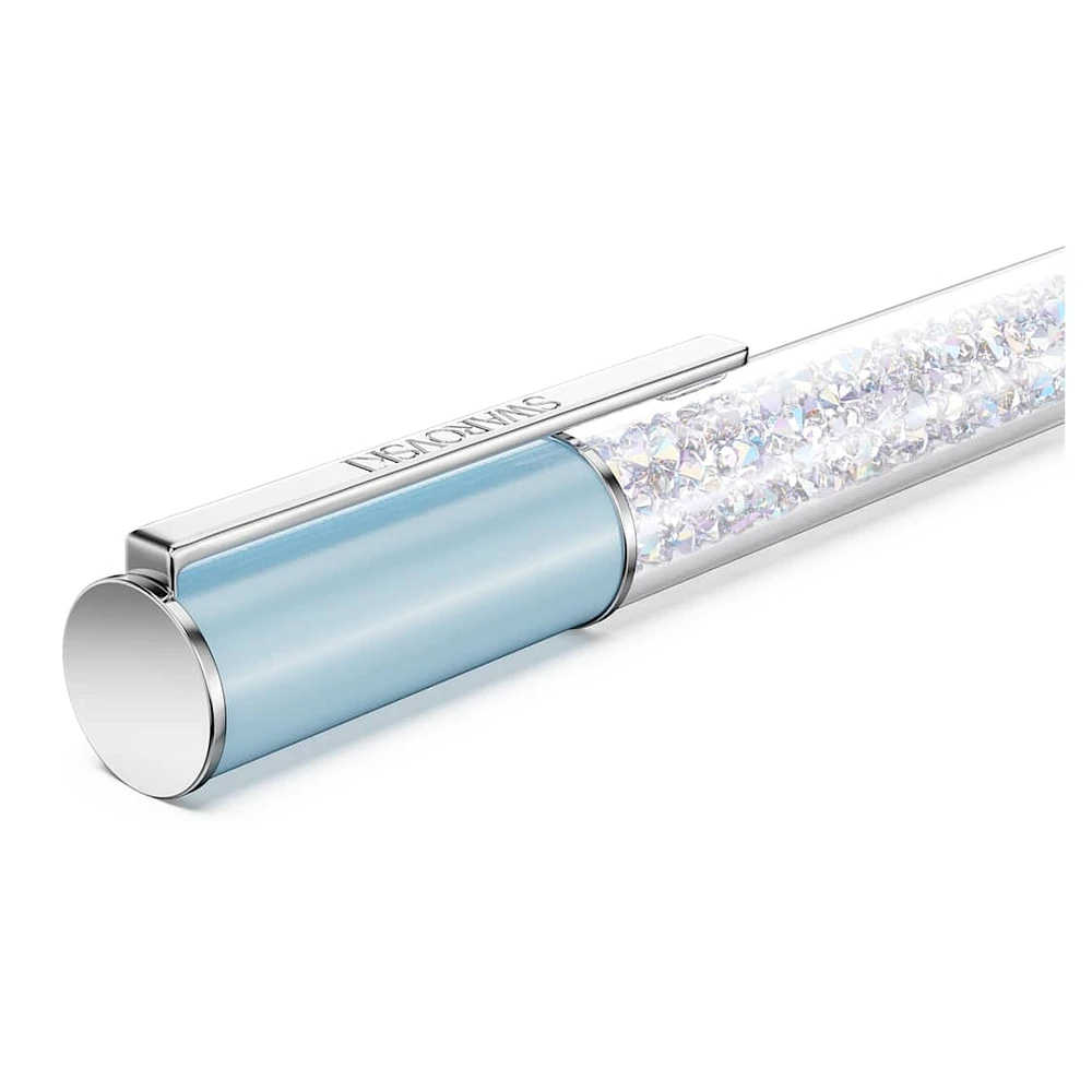Crystalline ballpoint pen, Blue, Chrome plated by SWAROVSKI