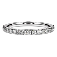Eternity band ring, Lab-grown diamonds 0.43 ct tw, Round shape, Sterling silver by SWAROVSKI
