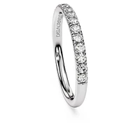 Eternity band ring, Lab-grown diamonds 0.43 ct tw, Round shape, Sterling silver by SWAROVSKI