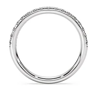 Eternity band ring, Lab-grown diamonds 0.43 ct tw, Round shape, Sterling silver by SWAROVSKI