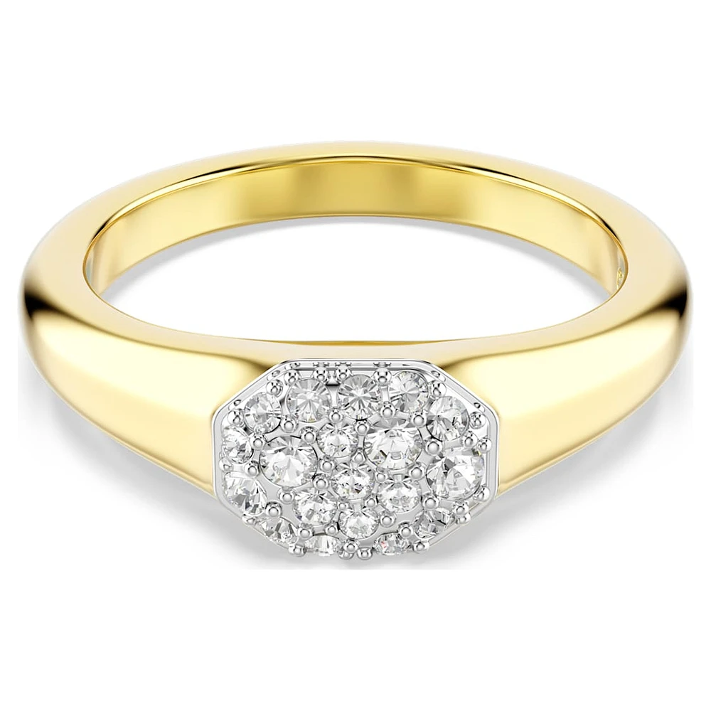 Dextera ring, Mixed cuts, White, Gold-tone plated by SWAROVSKI
