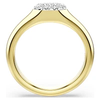 Dextera ring, Mixed cuts, White, Gold-tone plated by SWAROVSKI