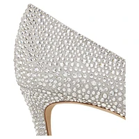 Stuart WEITZMAN Power Shine pump, White by SWAROVSKI