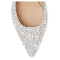 Stuart WEITZMAN Power Shine pump, White by SWAROVSKI