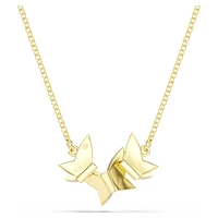 Idyllia Lilia necklace, Butterfly, White