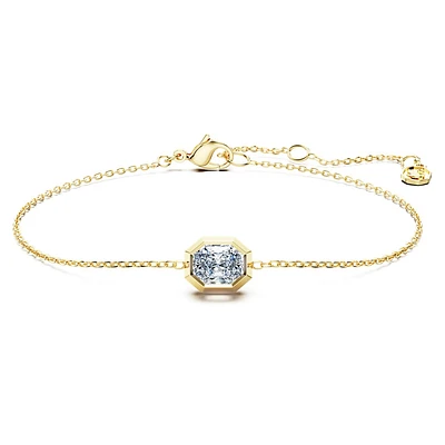 Eternity bracelet, Lab-grown diamonds 0.5 ct tw, Octagon shape, 14K yellow gold by SWAROVSKI