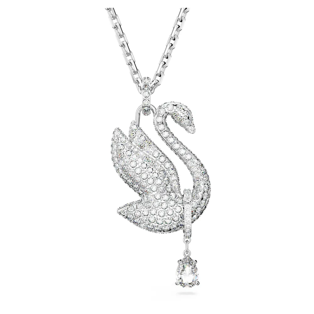 Swarovski Black Swan Necklace - Like New