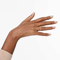Vittore ring, Marquise cut, White, Rose gold-tone plated by SWAROVSKI